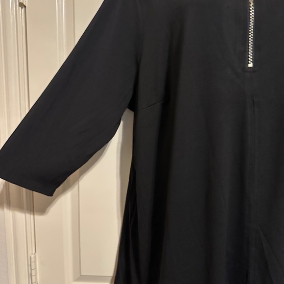 Avenue tunic with outer layer in black with brown print sz 26/28 NWT - Picture 4 of 6